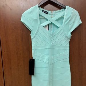 Bebe Mint Bandage Dress NWT